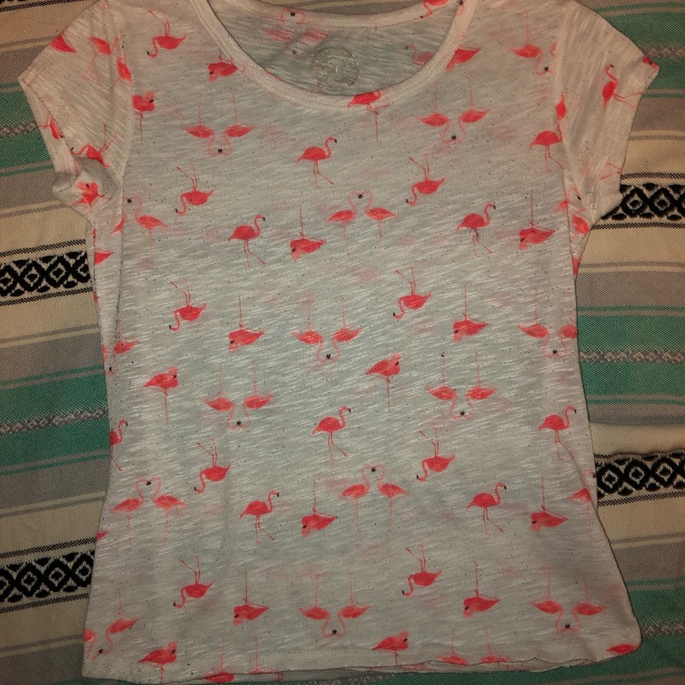 Girls Flamingo Tee